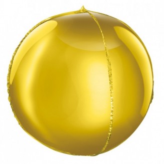Fóliový balón Guľa, zlatá, veľ.16