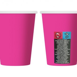 Papierový pohár, purpurový, 270ml/6ks