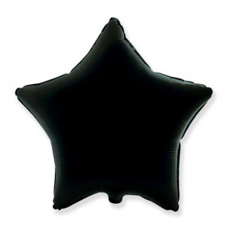 Balón hviezda čierny, 45cm 
