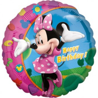 Balónik Happy birthday Minnie, 45cm