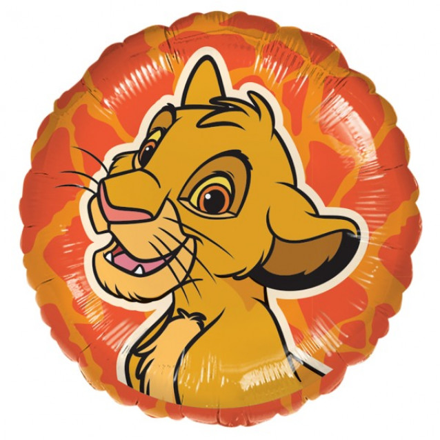 Fóliový balón Simba, Leví Kráľ, 43cm Fóliový balón Simba, Leví Kráľ, 43cm