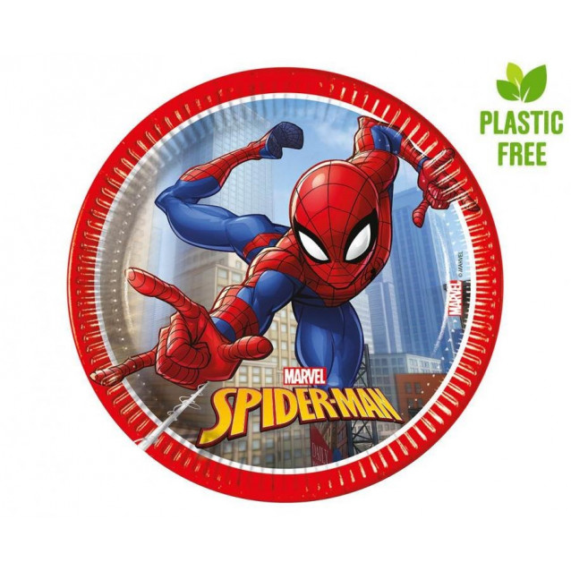 Papierový tanier, Spiderman ultimate, 20cm, 8kus