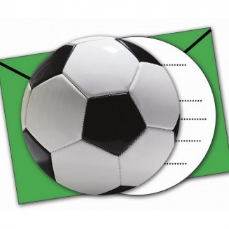 Pozvánky Futbalová lopta/6ks