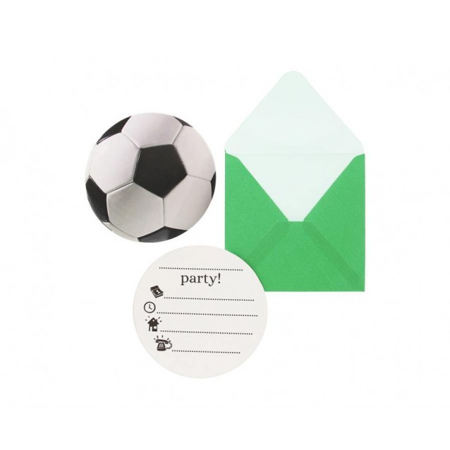 Pozvánky Futbalová lopta/6ks