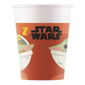 Papierový pohár Baby Yoda, 250ml/8ks