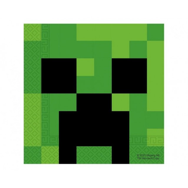 Papierové servítky MINECRAFT creeper