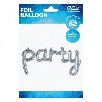 Fóliový balón, nápis PARTY, 82cm