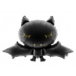 Fóliový balónik Dračik čierny, 80x52 cm