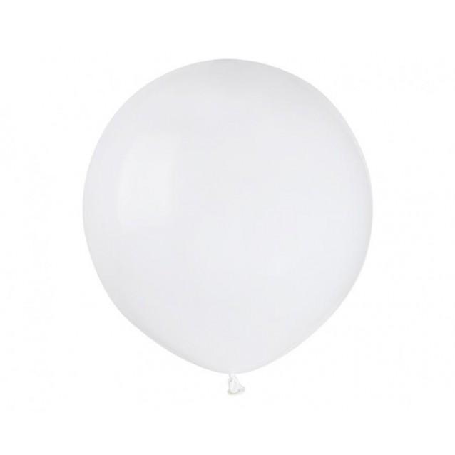 Latexový balón Biela, veľ.19/48cm