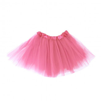 Ružová tylová sukňa, 30 cm