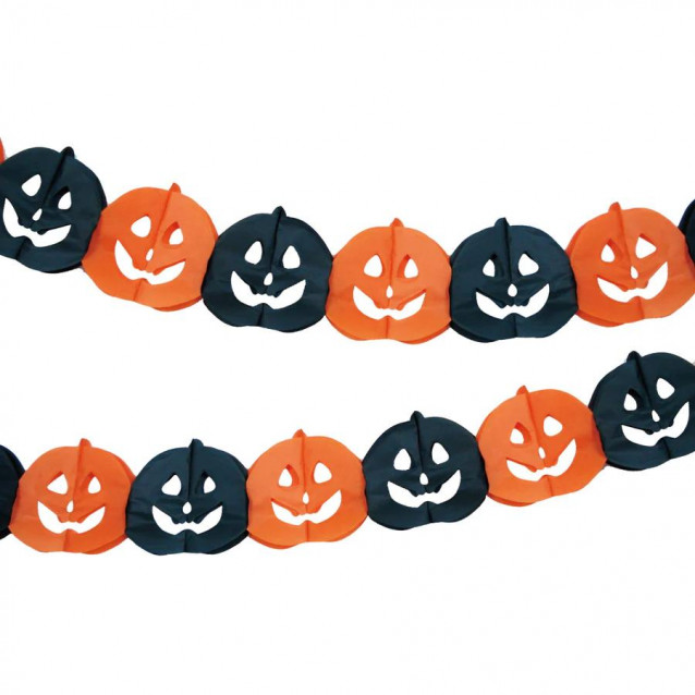 Halloweenská girlanda, Tekvice, 300cm Halloweenská girlanda, Tekvice, 300cm