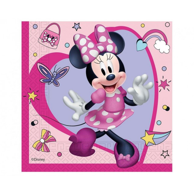 Servítky Minnie mouse, 33x33cm/20ks Servítky Minnie mouse, 33x33cm/20ks