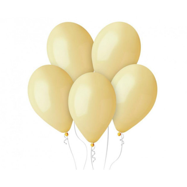 Latexový balón Pastelovo baby žltý, veľ.12/30cm