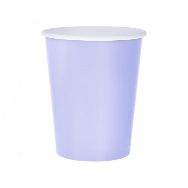 Papierový pohár, fialkový, 200ml/14ks