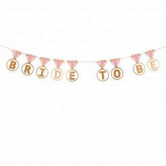 Girlanda Bride to be, prsteň, 2,5m