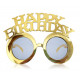Zlaté okuliare Happy birthday, 1ks