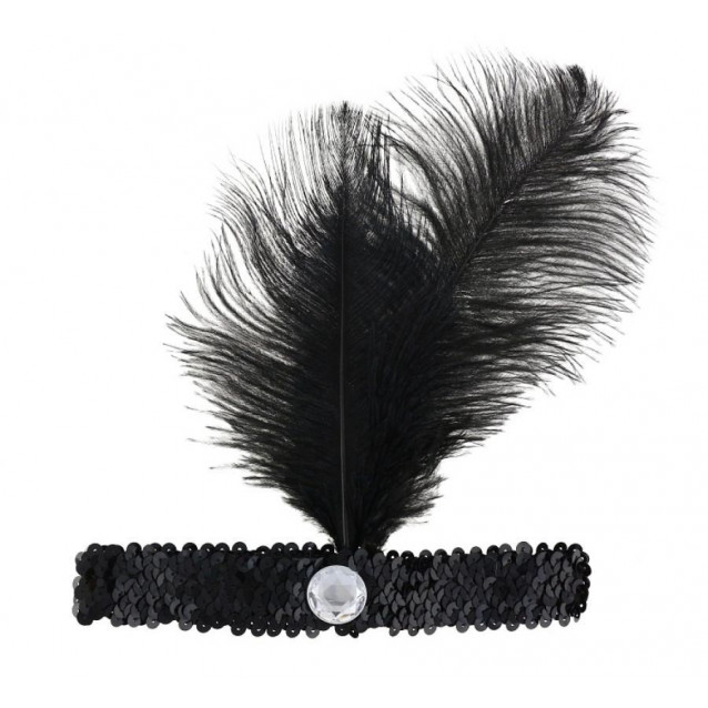 Pierko čierne HEADband