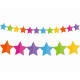 Girlanda farebná hviezdičky, 360cm