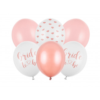 LB Bride to be, set, ružový bal./6ks