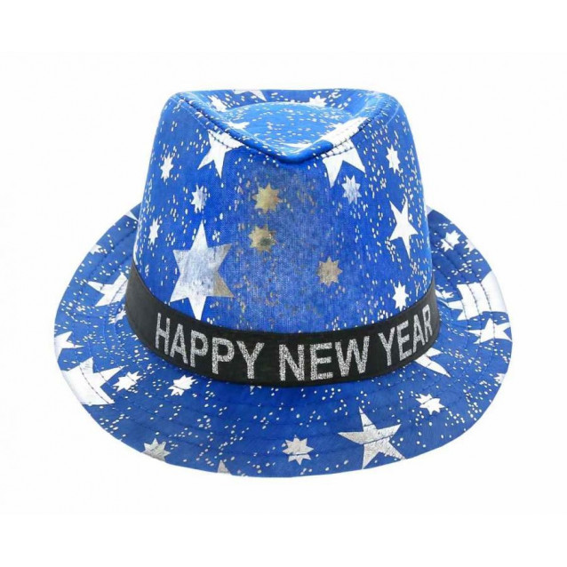 Klobúk Happy New year, modrý