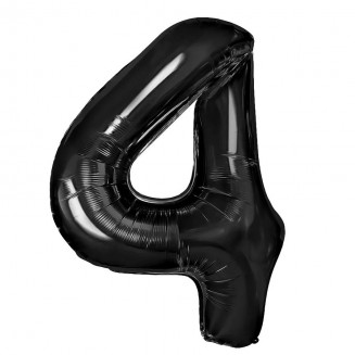 Fóliový balón čierny 4, veľ.40