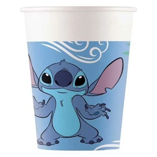 Papierový pohár Stitch, 200ml/8ks