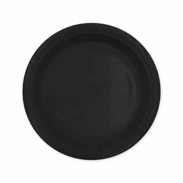 Papierový tanier čierny