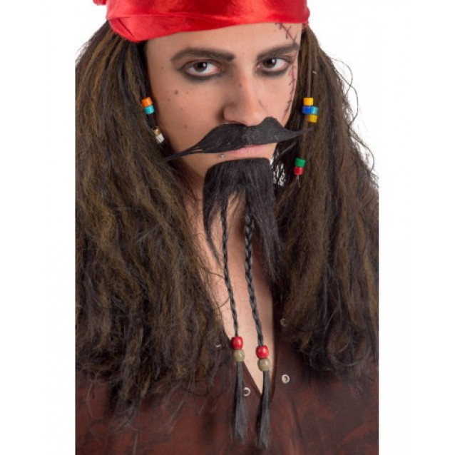 Pirátske fúzy a brada 