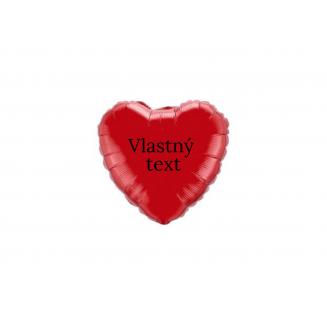Srdce červené vlastný text
