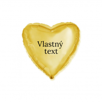 Srdce zlaté vlastný text