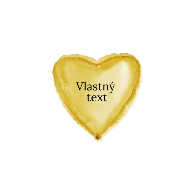 Srdce zlaté vlastný text