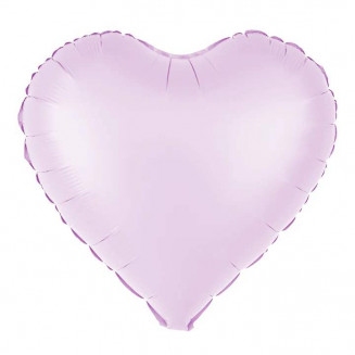 Fóliový balón srdce lilac matné, 45cm