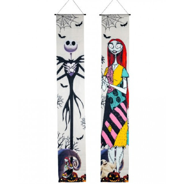 Halloween bannery Jack a Sally 