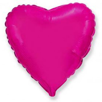 Fóliový balón Srdce, purpurové, veľ.18