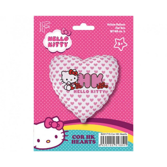 Balón Hello kitty v tvare srdca