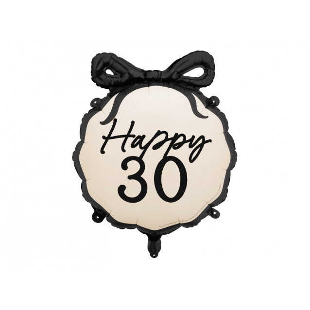 Fóliový balón s mašľou 30