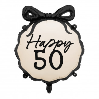 Fóliový balón s mašľou 50