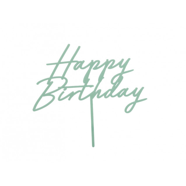 Zápich Happy Birthday, zelenkavý Zápich Happy Birthday, zelenkavý