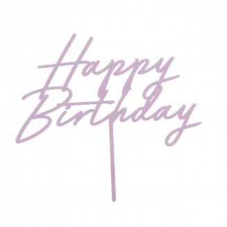 Zápich Happy Birthday, fialkový