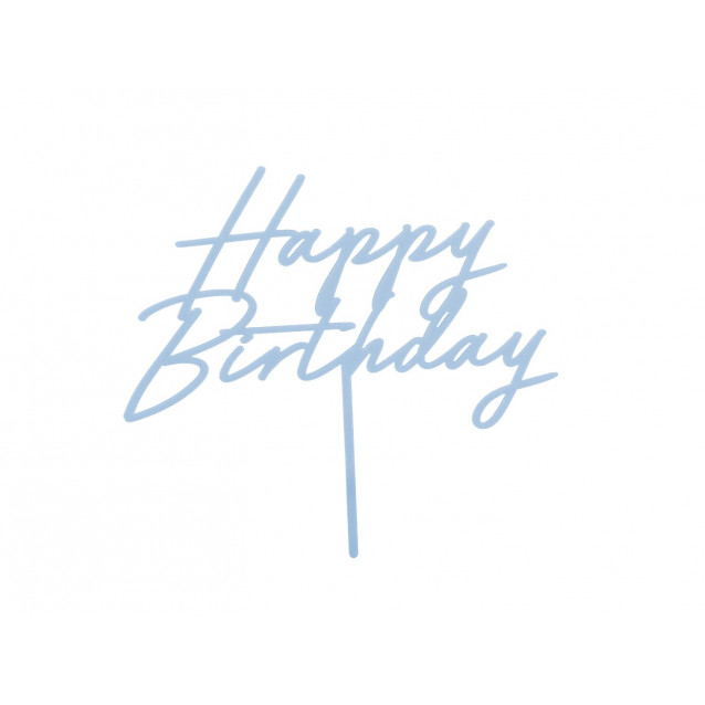 Zápich Happy Birthday, bledomodrý Zápich Happy Birthday, bledomodrý