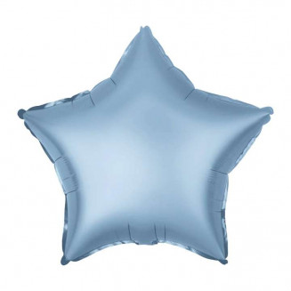 Fóliový balón Hviezda, bledomodrá, veľ.45cm