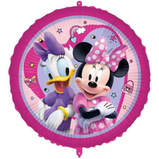 Balón Minnie & Daisy, Ružový kruh - 43cm