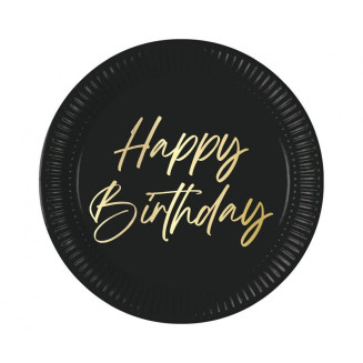 Papierový tanier Happy Birthday 23cm/8ks