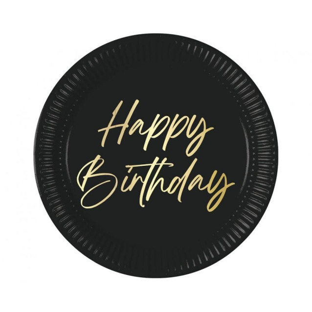 Papierový tanier Happy Birthday 23cm/8ks