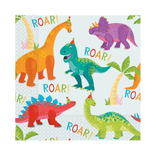Servítky Dino Roar, 33x33cm/20ks
