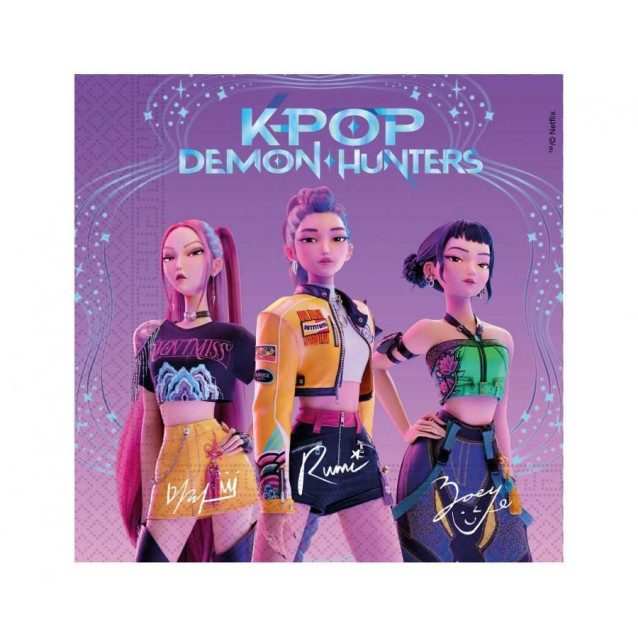 Servítky K-pop Demon Hunters