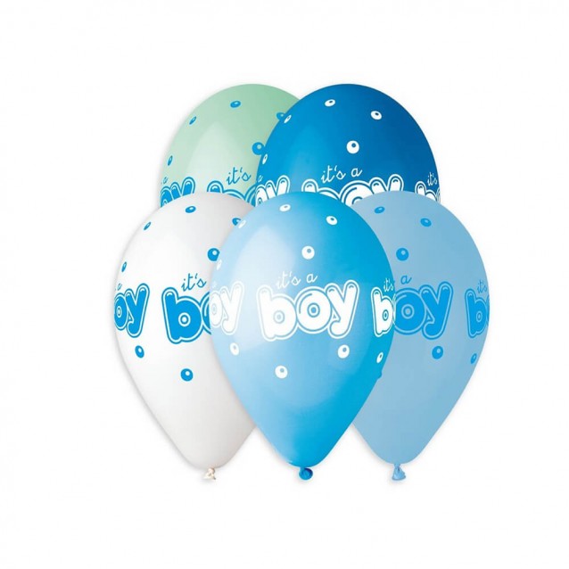 Balón It´s boy, Veľ. 13 / 33cm, 5ks