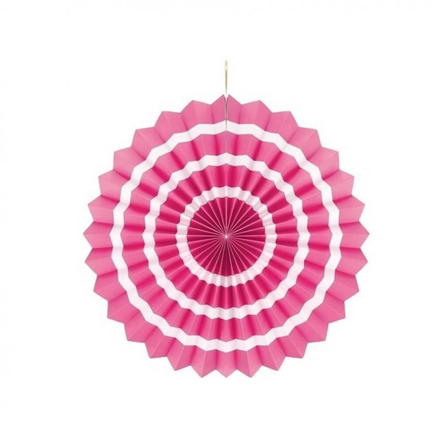 Rozeta biely pásik ružová, 40cm Rozeta biely pásik ružová, 40cm