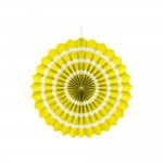 Rozeta biely pásik žltá, 40cm