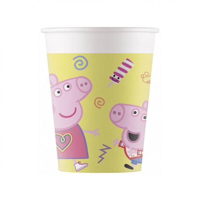 Papierový pohár Peppa pig 200ml, 8ks